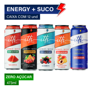 Itts Sero Energy Suco - Caixa com 12 Unidades de 473ml